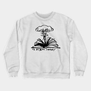 Atomic Library Exploding Book Logo Crewneck Sweatshirt